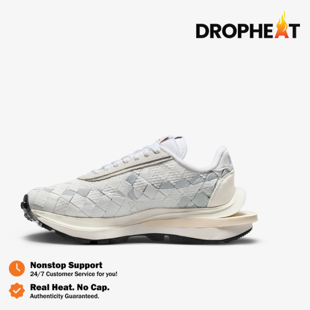 Nike Sacai Vaporwaffle Woven White Jean Paul Gaultier Authentic - Image 5