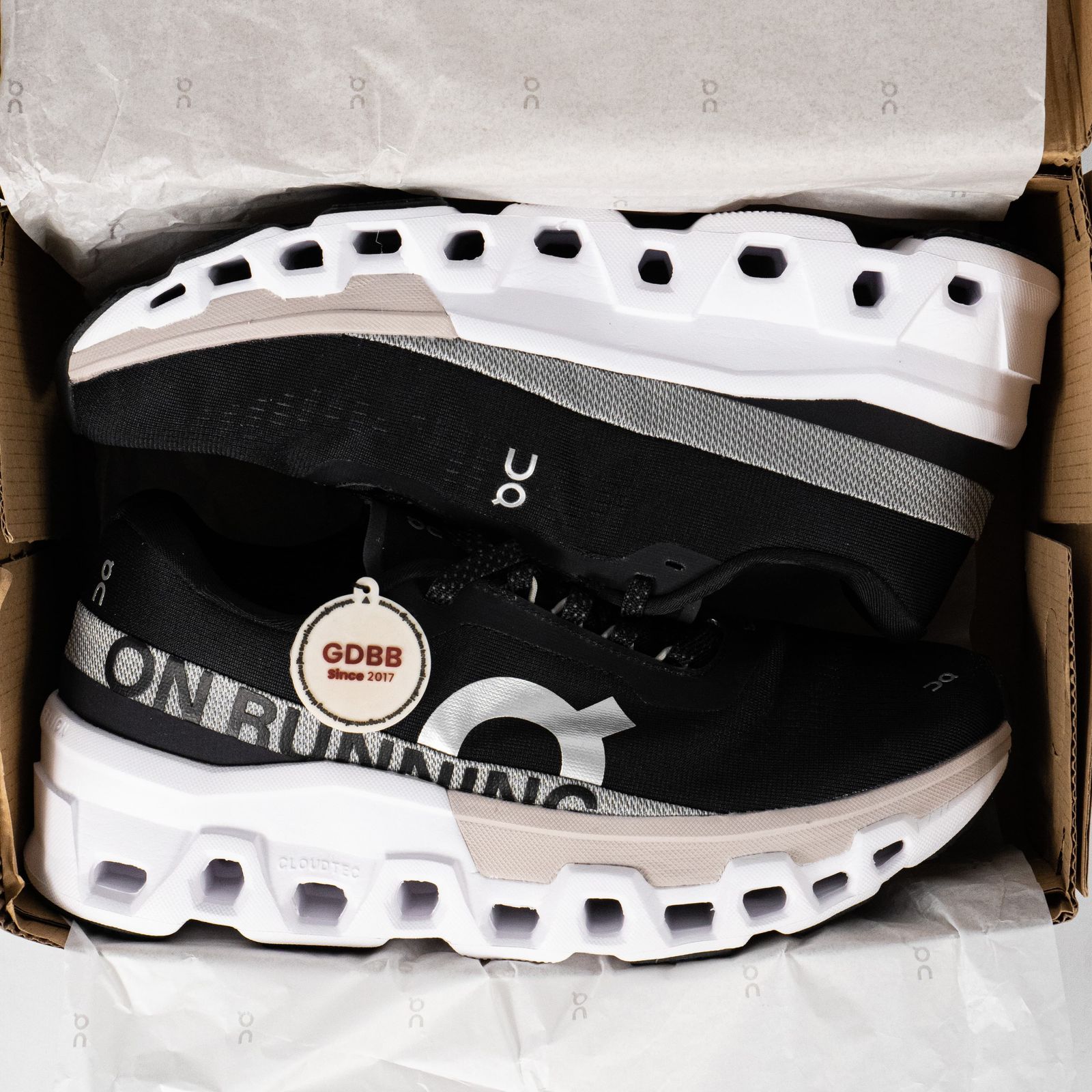 Sepatu On Running On Cloudmonster 2 Black Frost Sneakers Authentic - Image 5