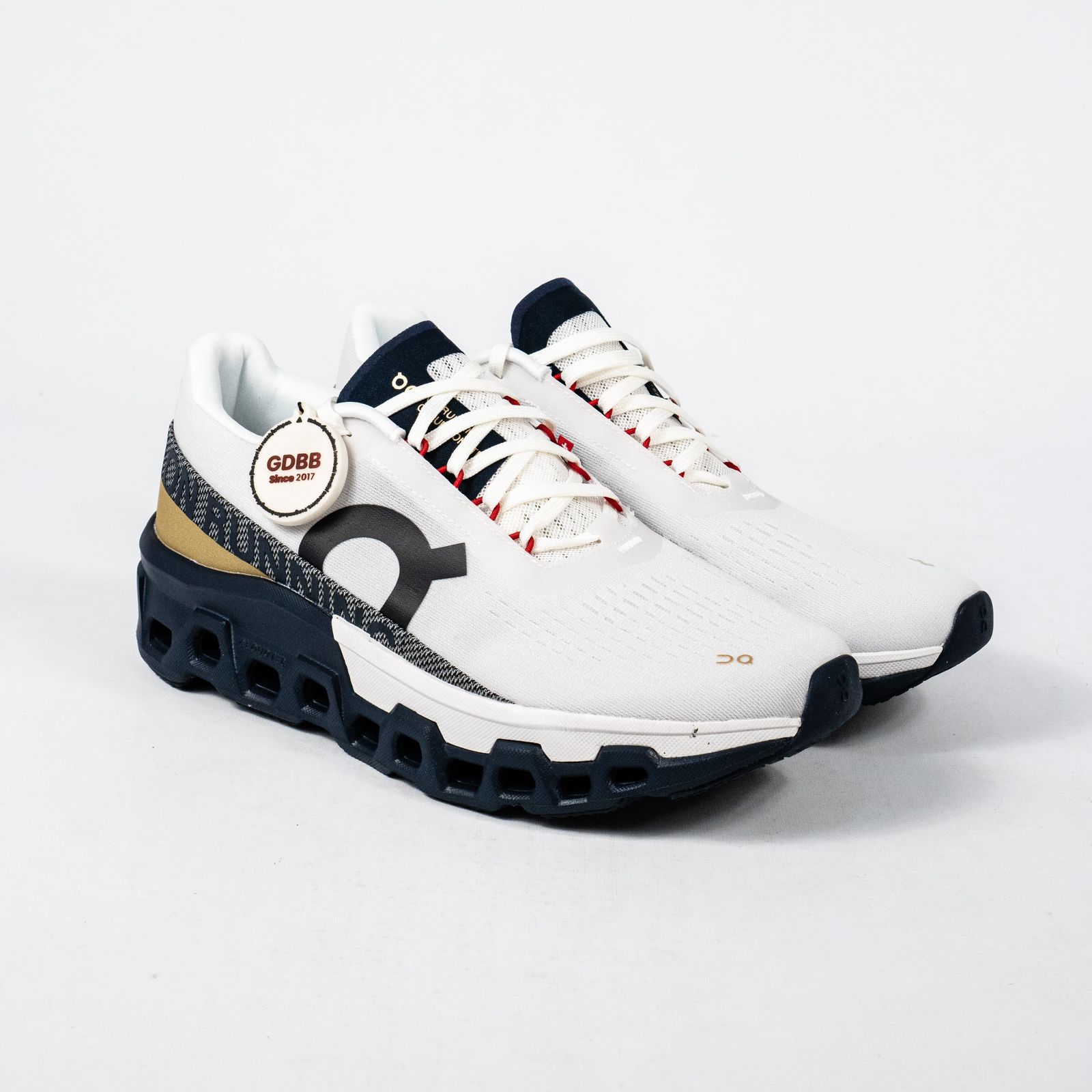 Sepatu On Running On Cloudmonster 2 White Midnight Navy Authentic