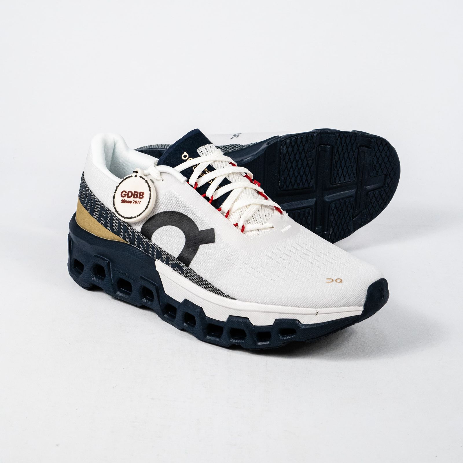 Sepatu On Running On Cloudmonster 2 White Midnight Navy Authentic - Image 3