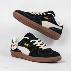 Sepatu Puma Palermo Vintage Black Frosted Ivory Black Gum Sneakers Authentic