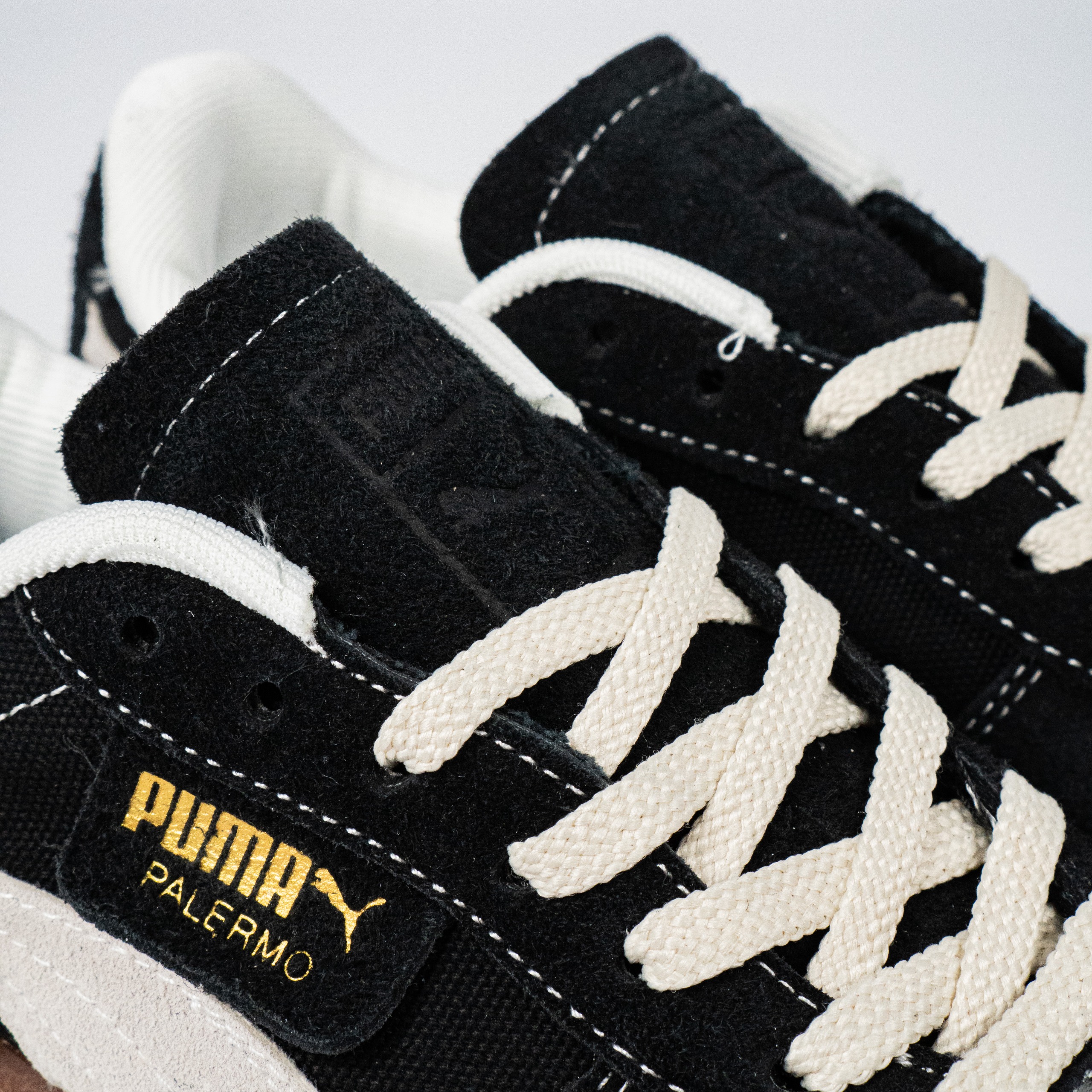 Sepatu Puma Palermo Vintage Black Frosted Ivory Black Gum Sneakers Authentic - Image 3