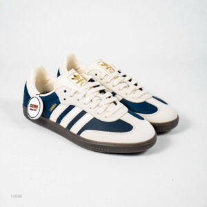 Sepatu Adidas Samba OG Night Indigo Navy Cream White Gold Sneakers Authentic