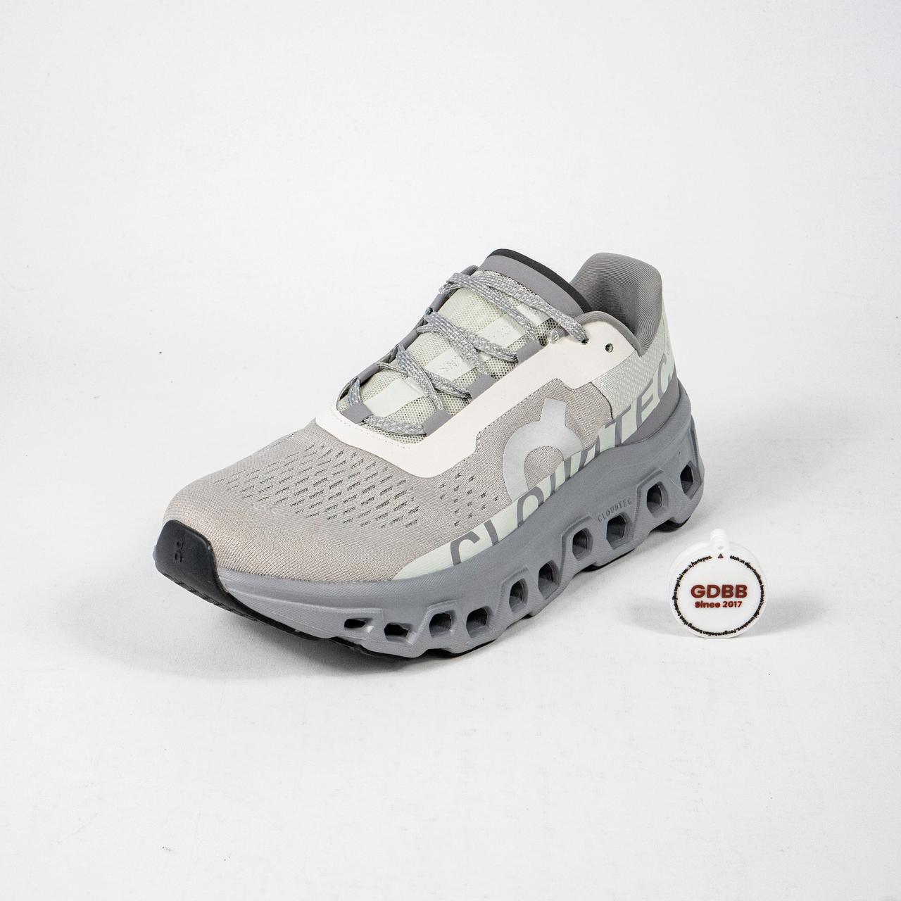 Sepatu On Running On Cloudmonster Ice Alloy Grey White Sneakers Authentic - Image 5