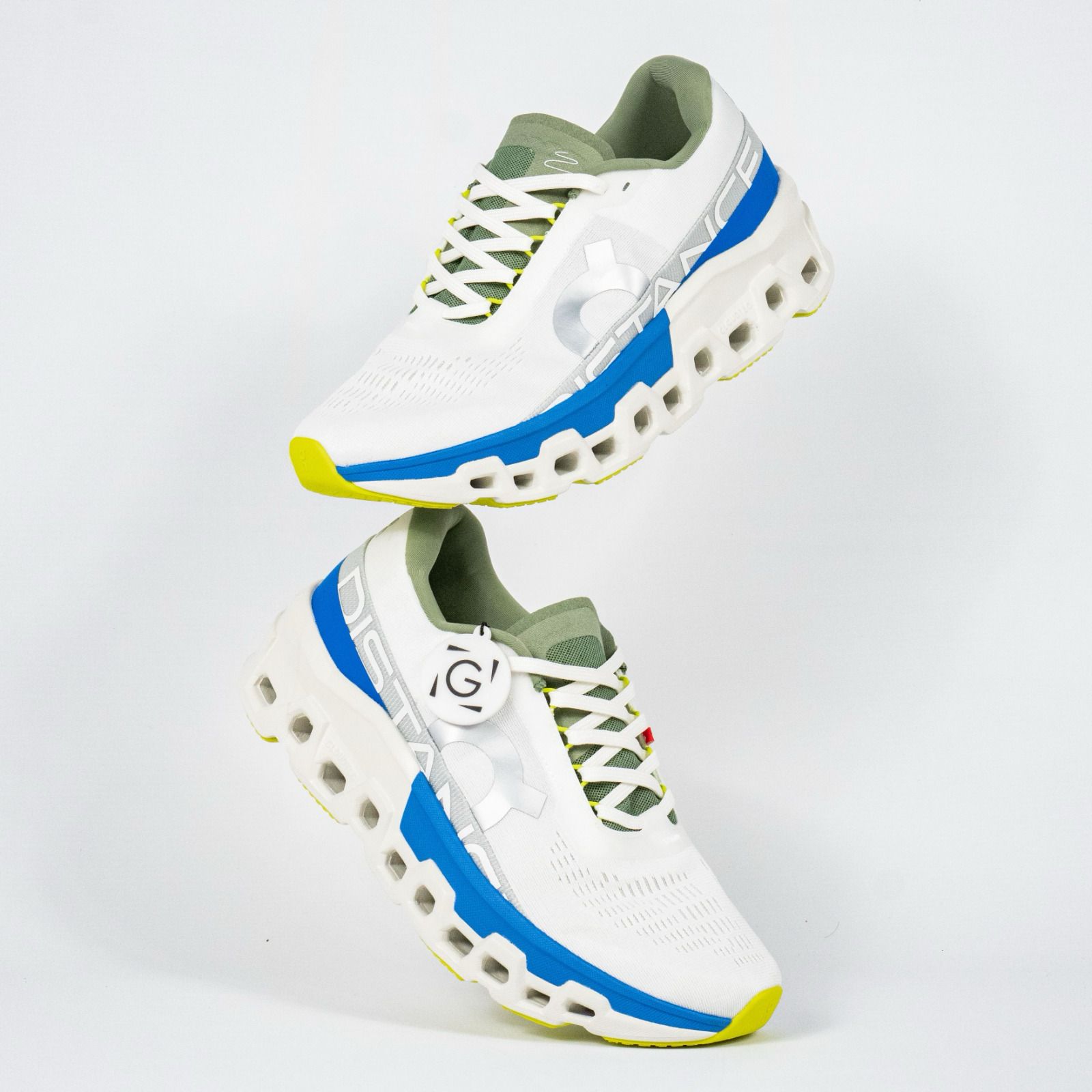 Sepatu On Running On Cloudmonster 2 Distance White Lapis Sneakers Authentic - Image 5