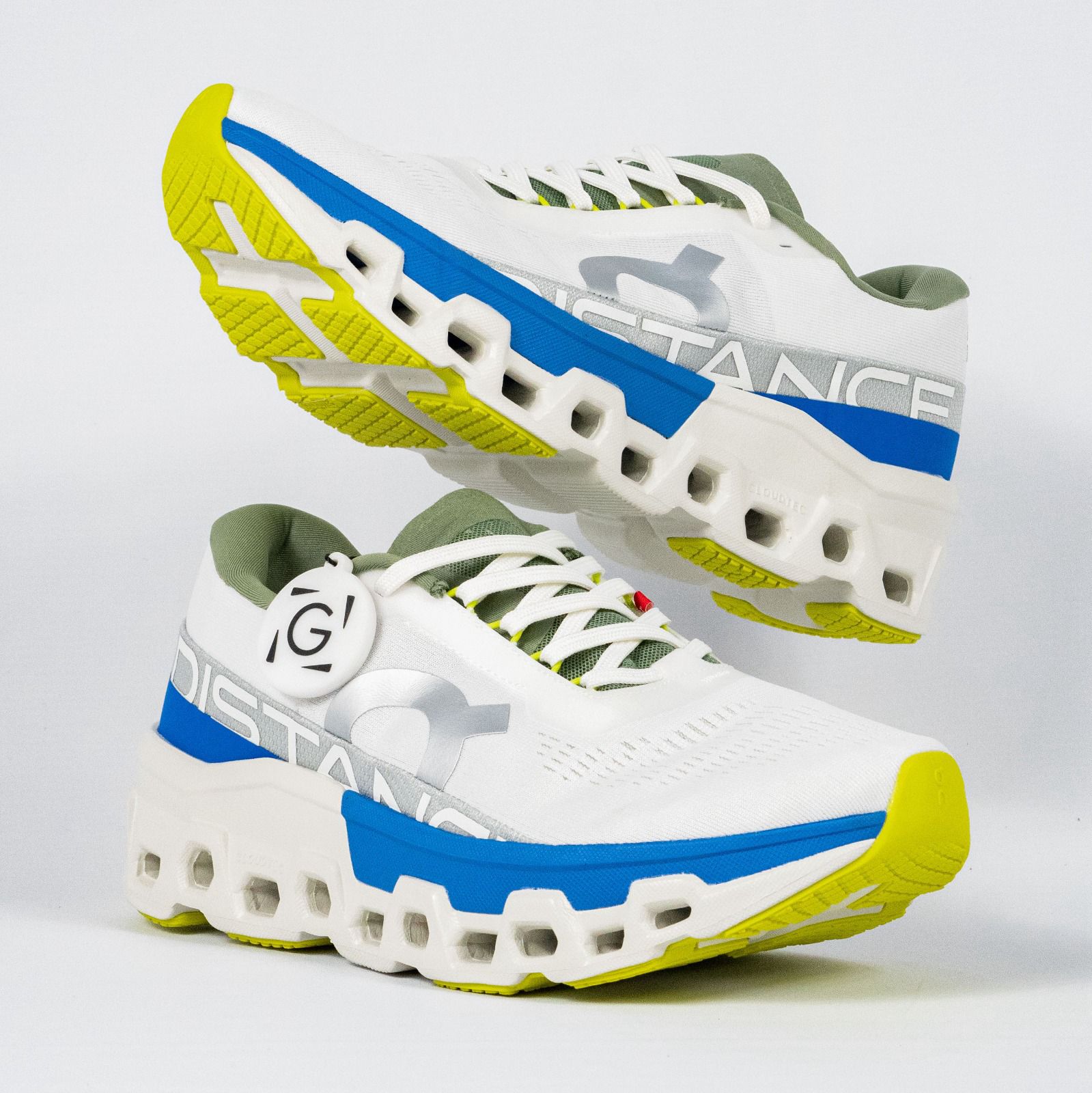 Sepatu On Running On Cloudmonster 2 Distance White Lapis Sneakers Authentic