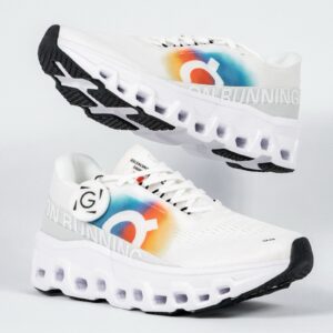 Sepatu On Running On Cloudmonster 2 Swiss Olympic White Orange Rainbow Sneakers Authentic