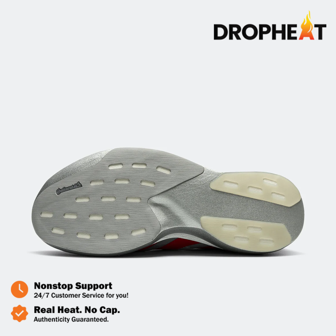 Sepatu Adidas Adizero EVO SL Silver Metallic Red Sneakers Authentic - Image 3