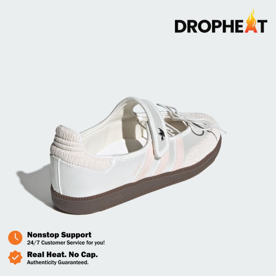 Sepatu Adidas Samba Jane Cloud White Pink Sneakers Authentic - Image 3