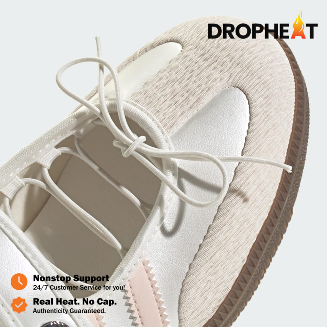 Sepatu Adidas Samba Jane Cloud White Pink Sneakers Authentic - Image 2