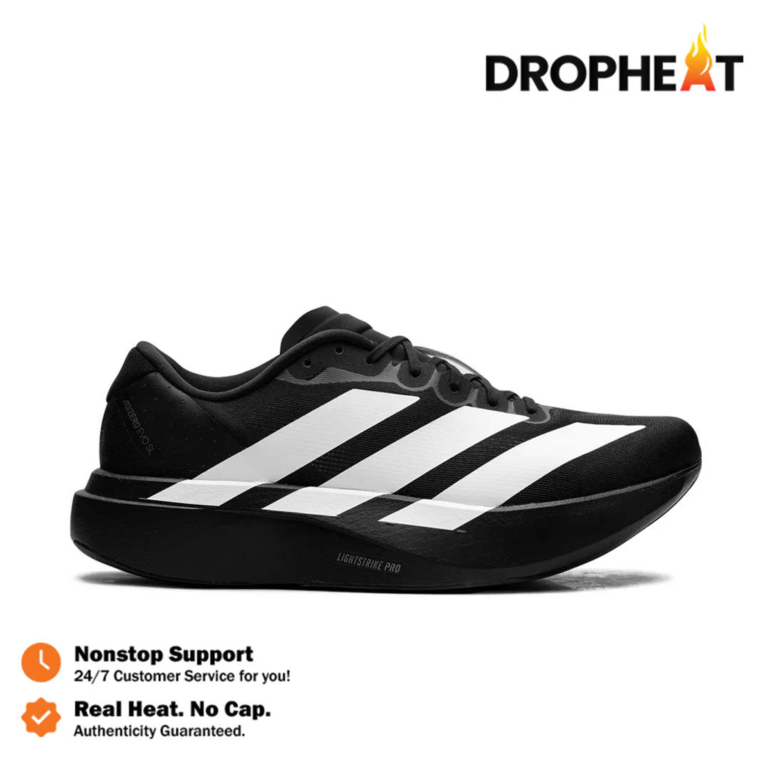 Sepatu Adizero EVO SL Black White Sneakers Authentic