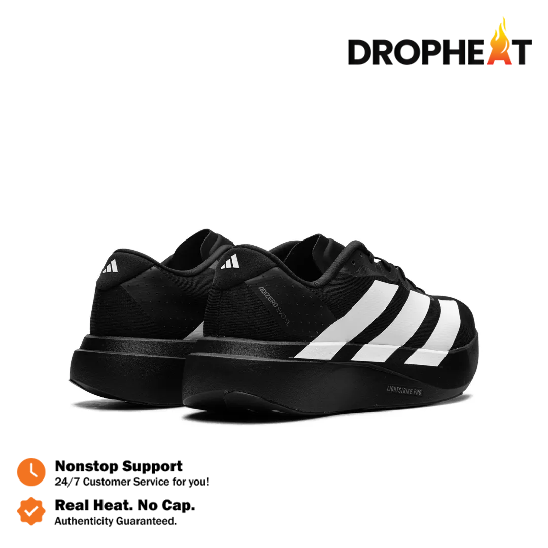 Sepatu Adizero EVO SL Black White Sneakers Authentic - Image 5