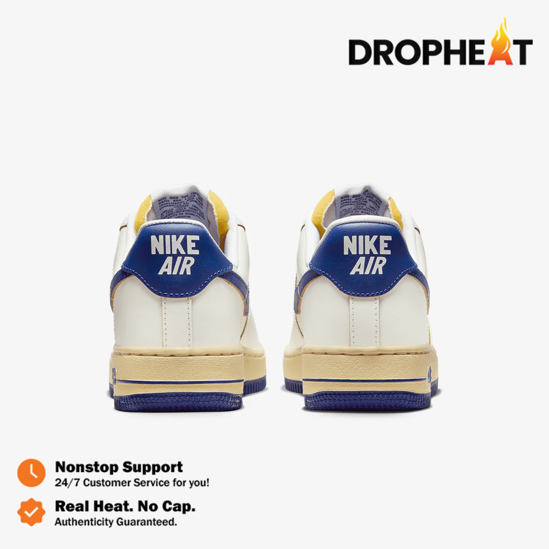 Nike Air Force 1 Low 07 Athletic Department Sail Deep Royal Blue Vintage Authentic - Image 5