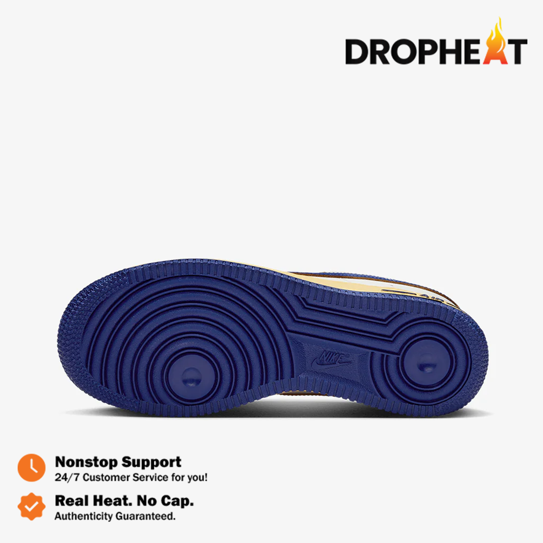 Nike Air Force 1 Low 07 Athletic Department Sail Deep Royal Blue Vintage Authentic - Image 3