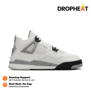 Sepatu Air Jordan 4 Retro White Cement Sneakers Authentic
