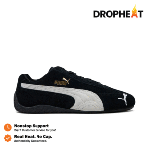 Sepatu Puma Speedcat OG Black White Gold Sneakers Authentic