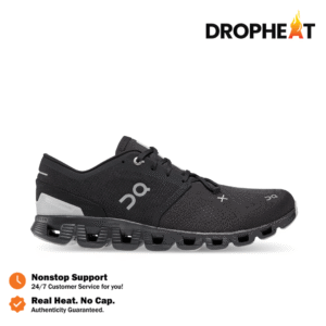 Sepatu On Running On Cloud X3 Black Allblack Sneakers Authentic