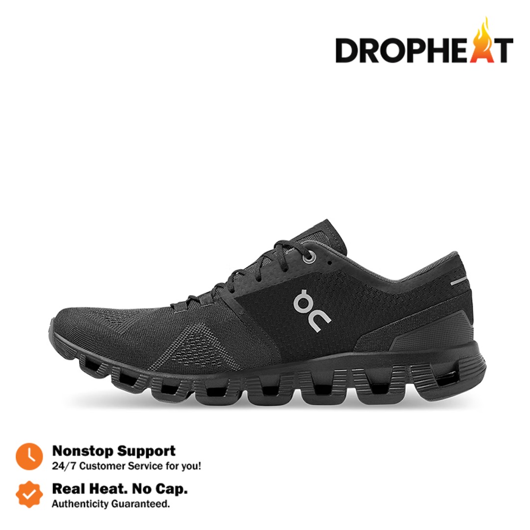 Sepatu On Cloud X Black Asphalt Casual Olahraga Pria Wanita Outdoor Indoor - Image 2