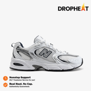 New Balance 530 White Natural Indigo White Silver Navy Blue Authentic