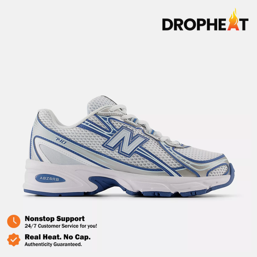 Sepatu New Balance 740 Ice Blue White Sea Stone Sneakers Authentic