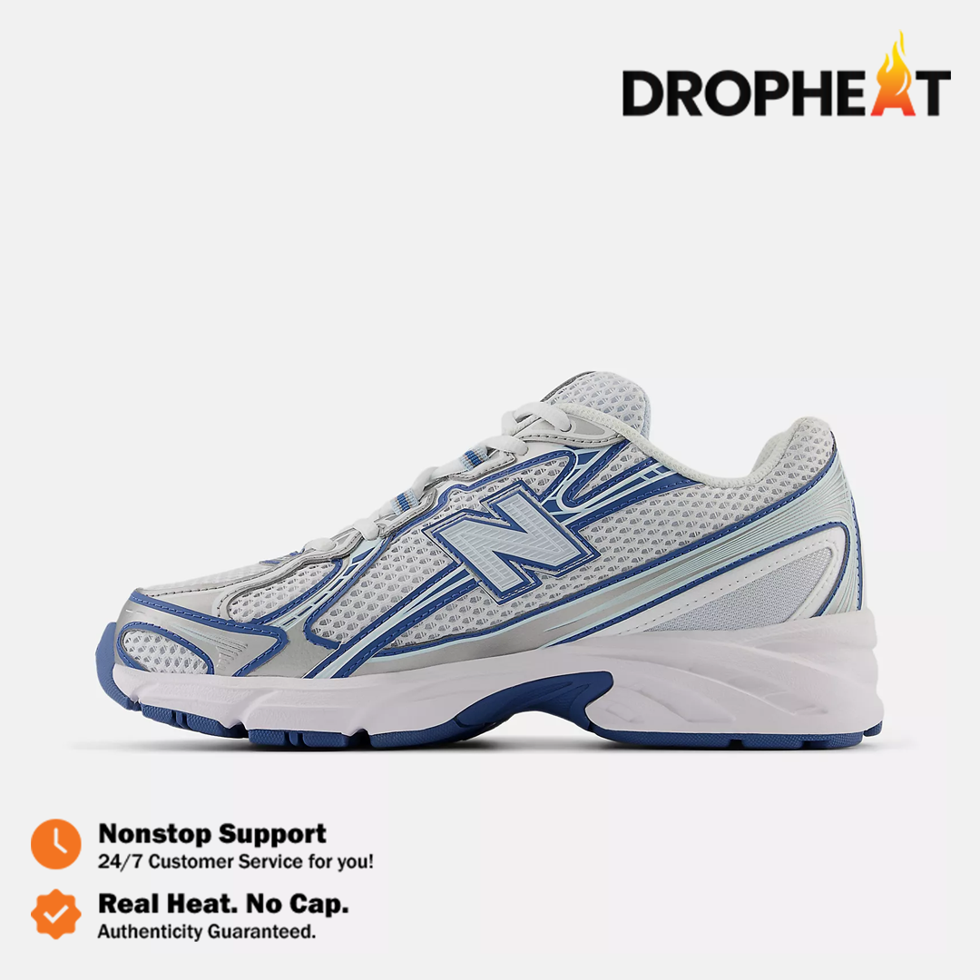 Sepatu New Balance 740 Ice Blue White Sea Stone Sneakers Authentic - Image 2