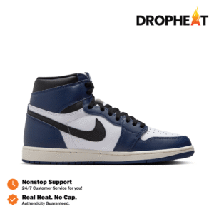 Sepatu Nike Air Jordan 1 High OG Midnight Navy Sneakers Authentic