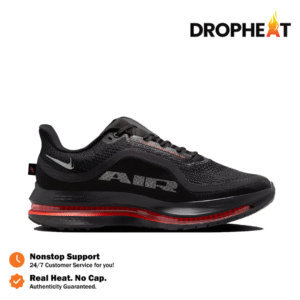 Sepatu Nike Air Zoom Pegasus Black Bright Crimson Red Sneakers Authentic