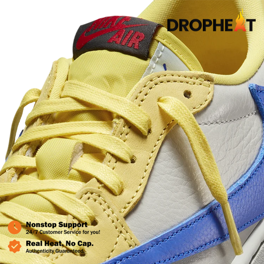 Sepatu Nike Air Jordan 1 Low OG x Travis Scott Canary Yellow Sneakers Authentic - Image 5