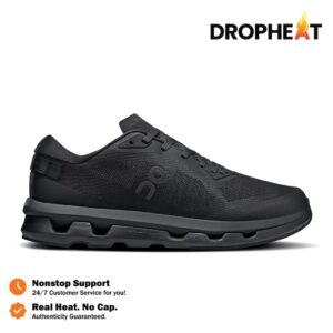 Sepatu On Cloudzone All Black Eclipse Sneakers Casual Olahraga Wanita Pria Outdoor Indoor