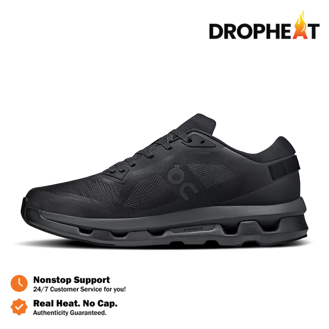 Sepatu On Cloudzone All Black Eclipse Sneakers Casual Olahraga Wanita Pria Outdoor Indoor - Image 2