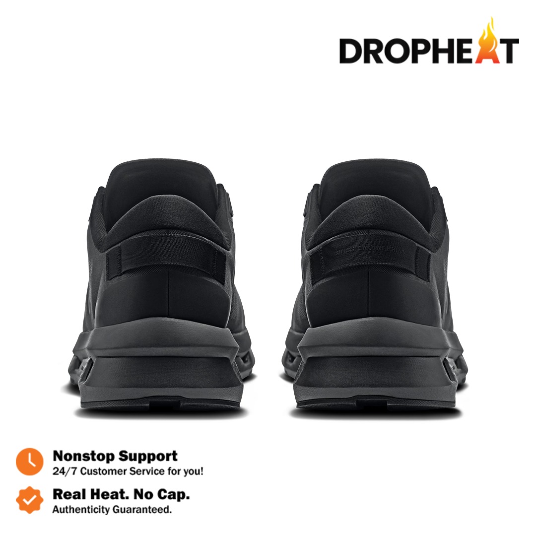 Sepatu On Cloudzone All Black Eclipse Sneakers Casual Olahraga Wanita Pria Outdoor Indoor - Image 5