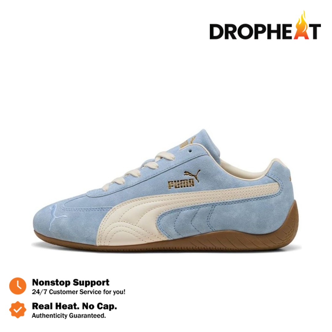 Sepatu Puma Speedcat OG Faded Haute Tropic Blue Alpine Snow Sneakers Casual Olahraga Wanita Pria Outdoor Indoor - Image 2
