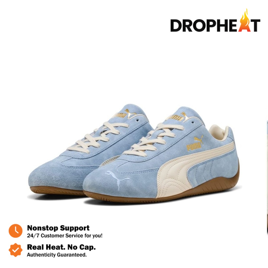 Sepatu Puma Speedcat OG Faded Haute Tropic Blue Alpine Snow Sneakers Casual Olahraga Wanita Pria Outdoor Indoor - Image 5