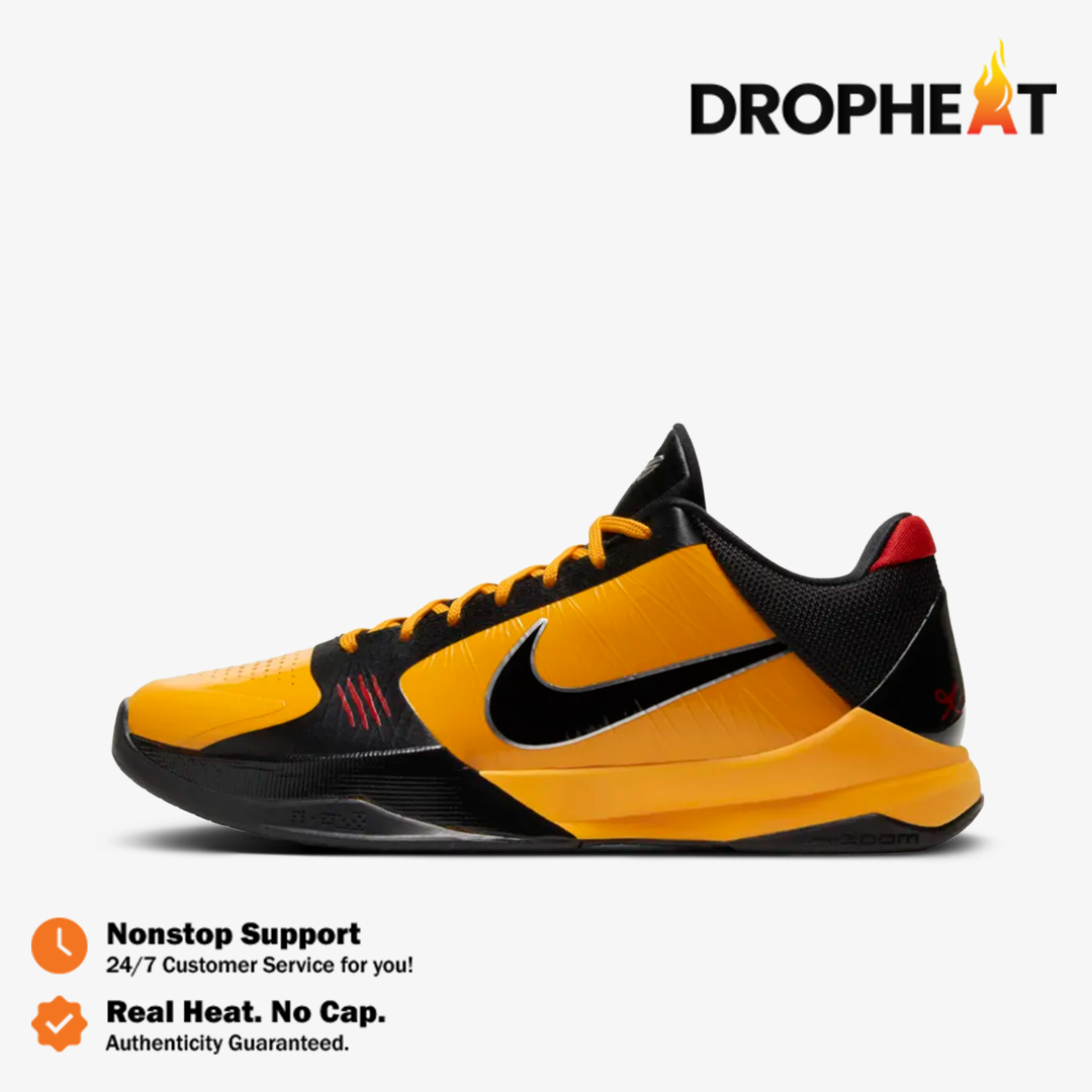 Nike Zoom Kobe 5 Protro Bruce Lee Black Metallic Noir Orange Black Red Authentic - Image 2