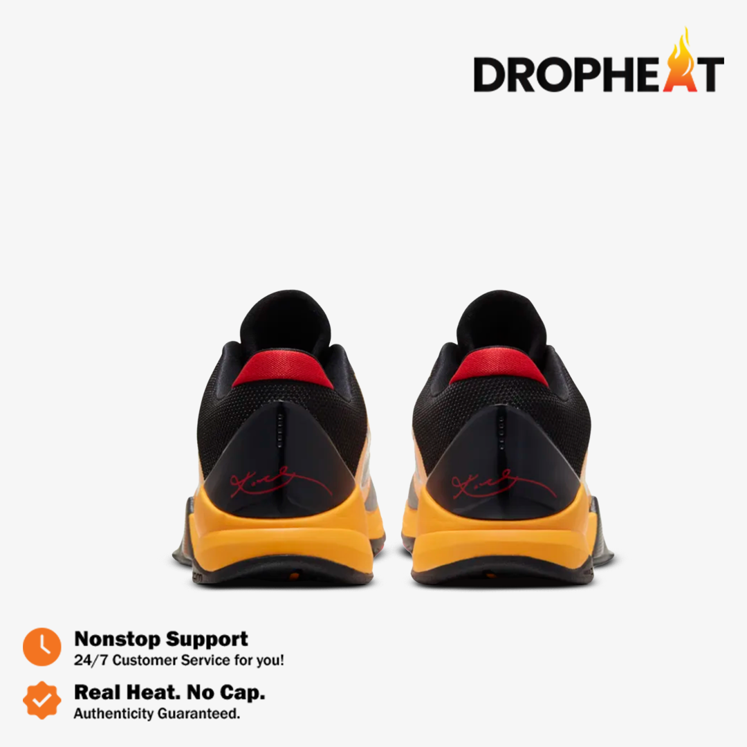 Nike Zoom Kobe 5 Protro Bruce Lee Black Metallic Noir Orange Black Red Authentic - Image 5