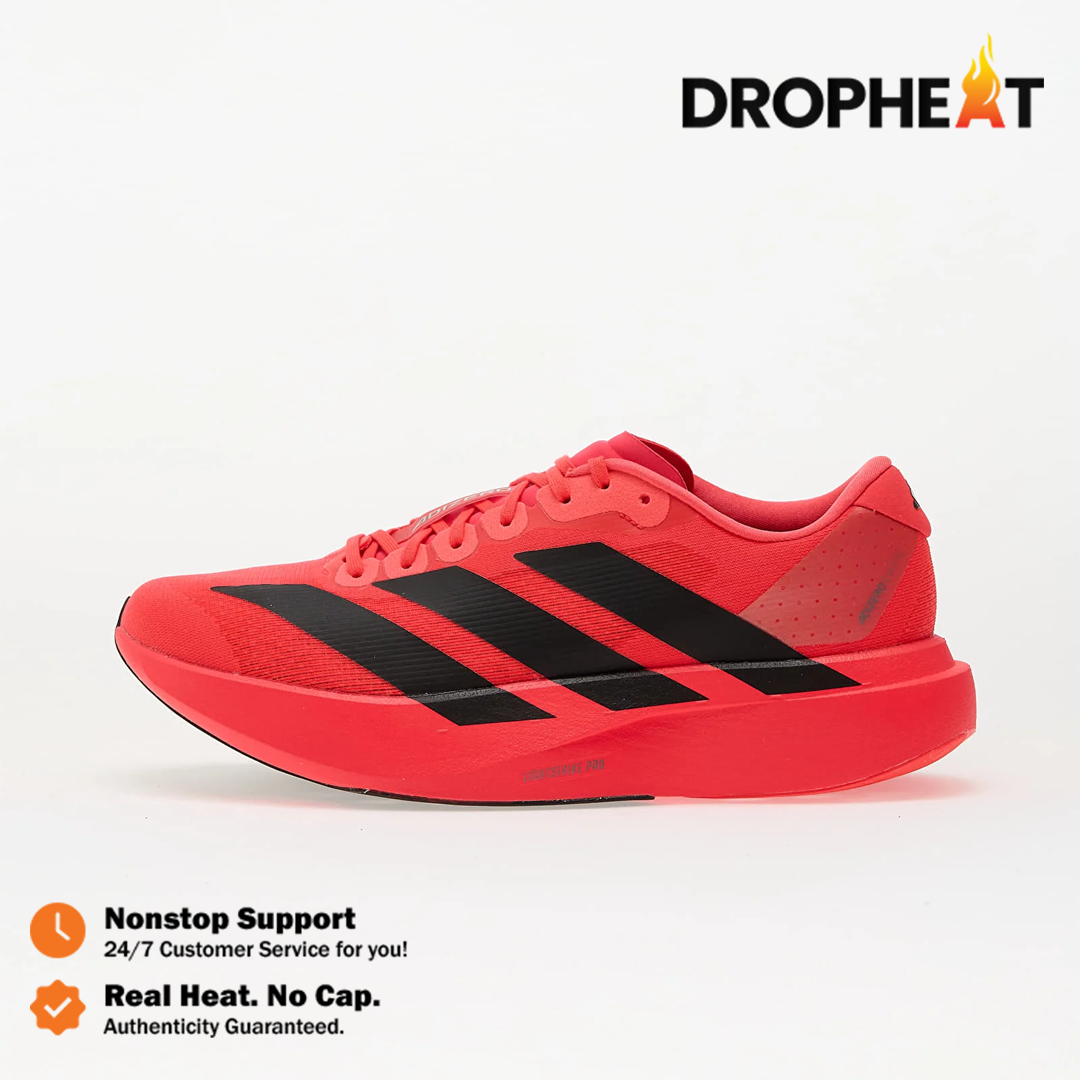 Sepatu Adidas Adizero EVO SL Lucid Red Black Sneakers Authentic - Image 4