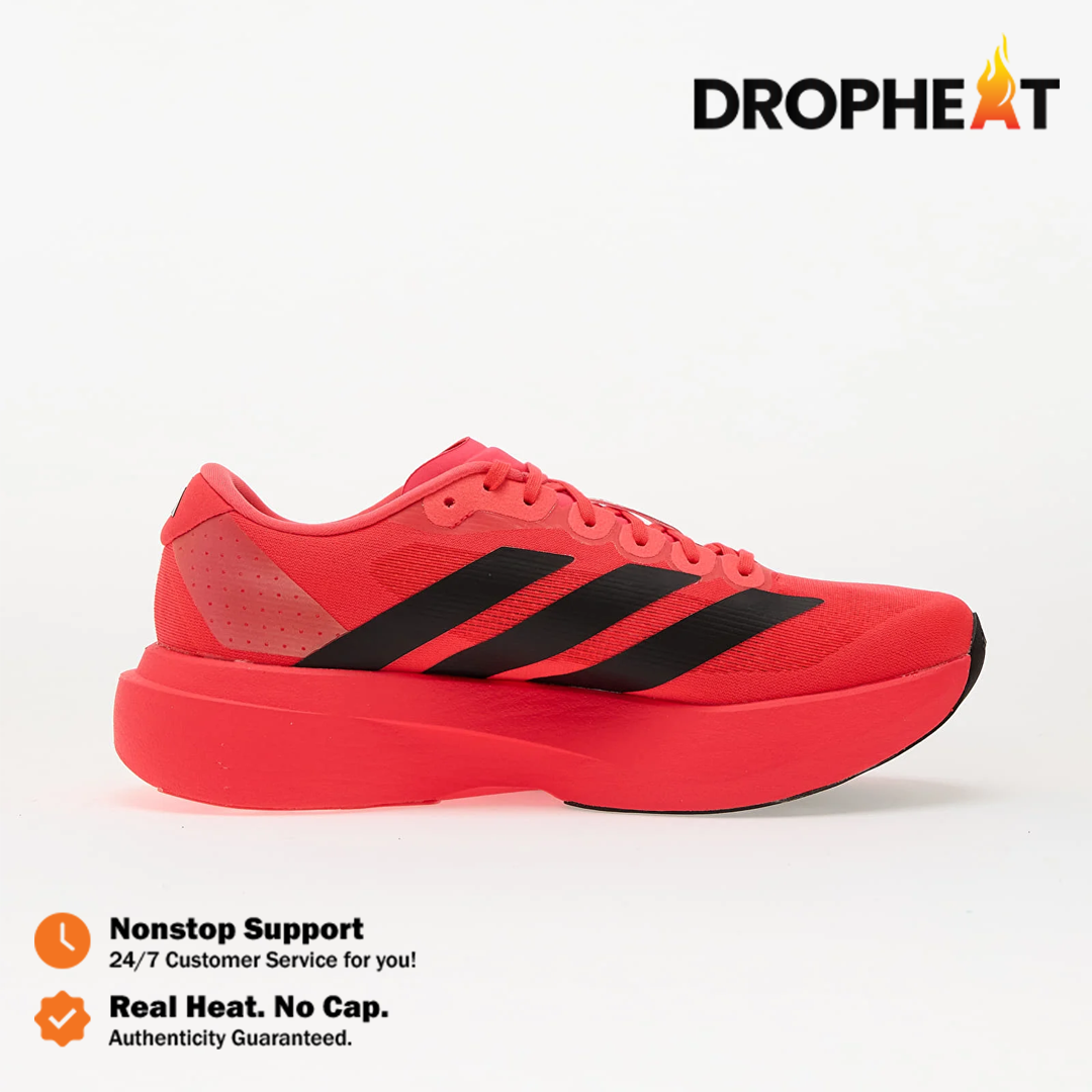 Sepatu Adidas Adizero EVO SL Lucid Red Black Sneakers Authentic - Image 2