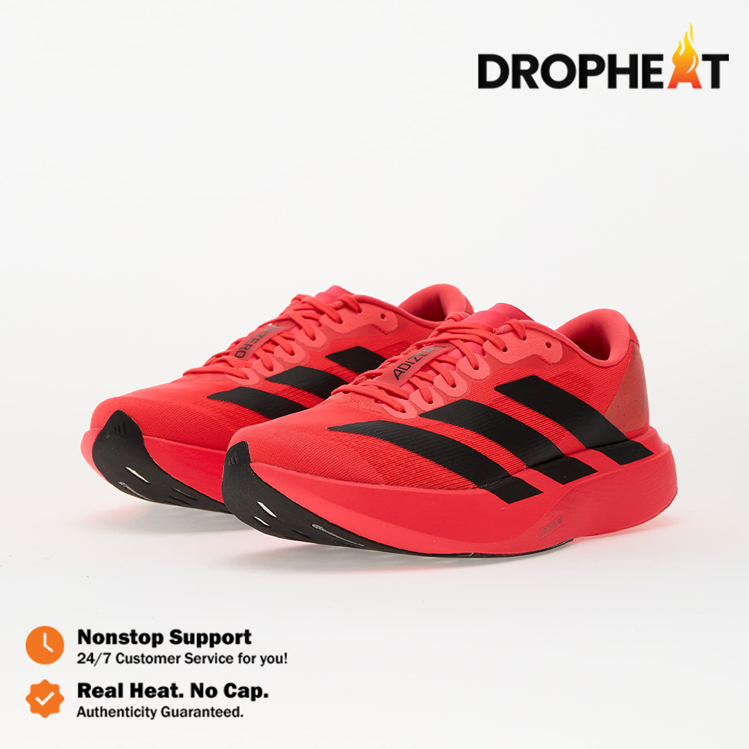 Sepatu Adidas Adizero EVO SL Lucid Red Black Sneakers Authentic