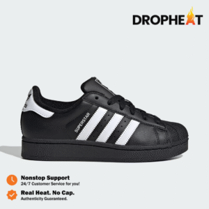 Sepatu Adidas Superstar II Core Black Cloud White Unisex Sneakers Authentic