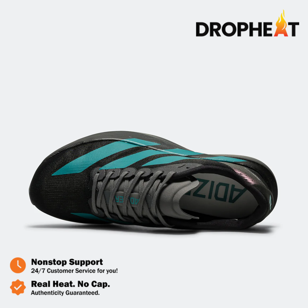 Sepatu Adidas Adizero EVO SL Black Pure Teal Sneakers Authentic - Image 4