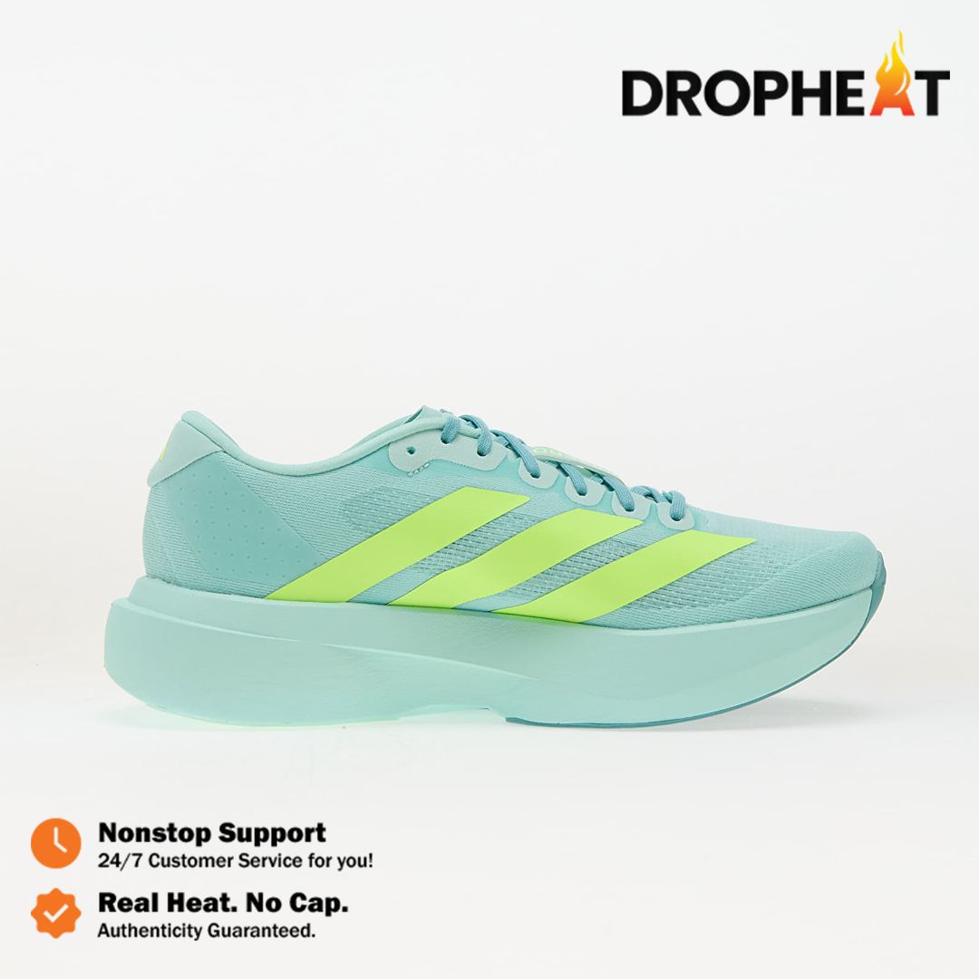 Sepatu Adidas Adizero EVO SL Semi Flash Aqua Lucid Lemon Sneakers Authentic - Image 2