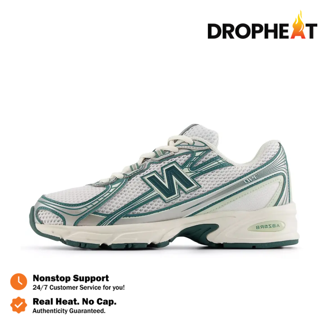 Sepatu NB New Balance 740 White Marsh Green Sneakers Authentic - Image 3