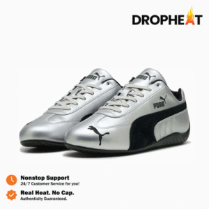 Sepatu Puma Speedcat OG Metallic Black Silver Sneakers Casual Pria Wanita Authentic