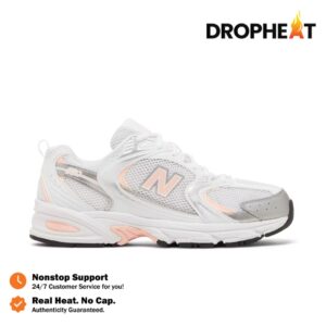 Sepatu New Balance 530 White Silver Pink Sneakers Casual Olahraga Wanita