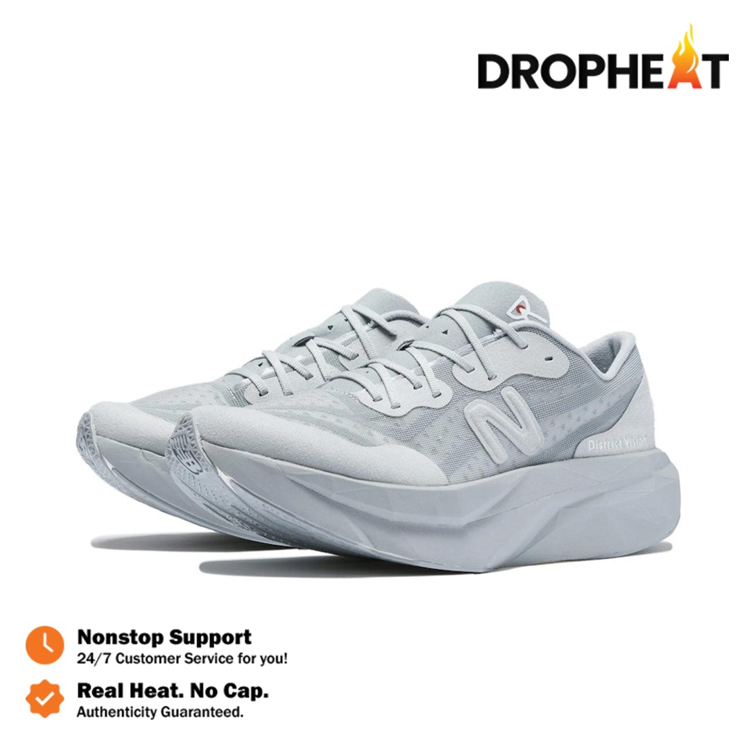 Sepatu New Balance FuelCell Supercomp Elite V4 District Vision Aluminum Grey Sneakers Running Olahraga Pria - Image 4