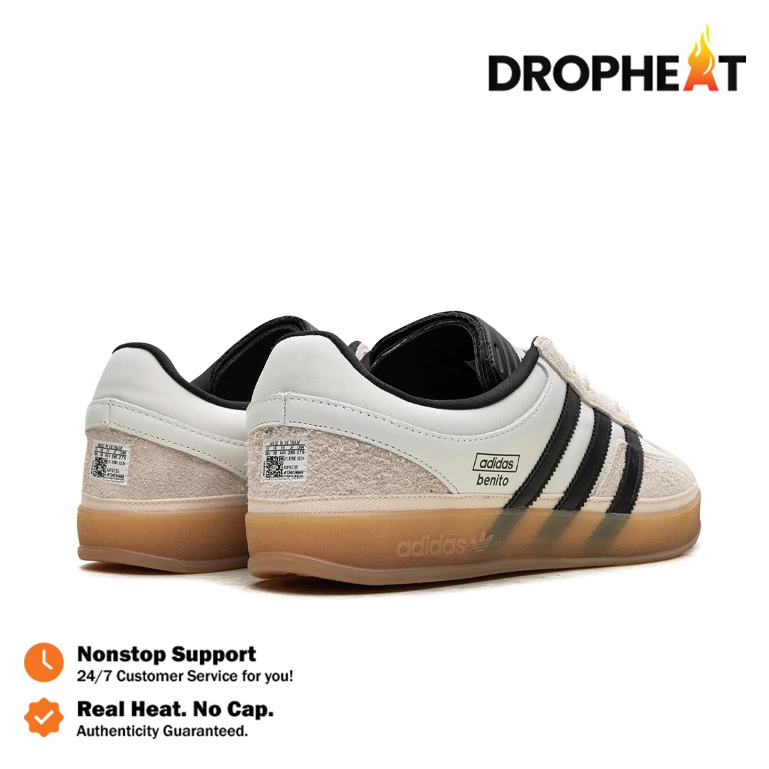 Sepatu Adidas Gazelle Indoor Bad Bunny White Black Gum Sneakers Casual Pria - Image 5