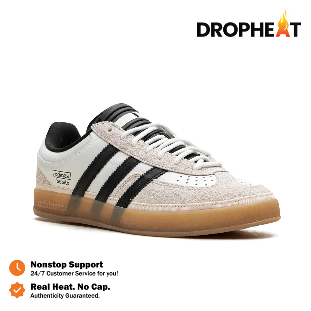 Sepatu Adidas Gazelle Indoor Bad Bunny White Black Gum Sneakers Casual Pria - Image 4