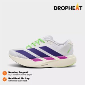 Sepatu Adidas Adizero EVO SL White Collegiate Purple Sneakers Casual Olahraga Running Wanita