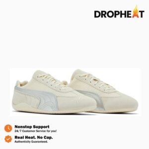Sepatu Puma Speedcat PRM Frosted Ivory Beige Silver Sneakers Casual Wanita Authentic