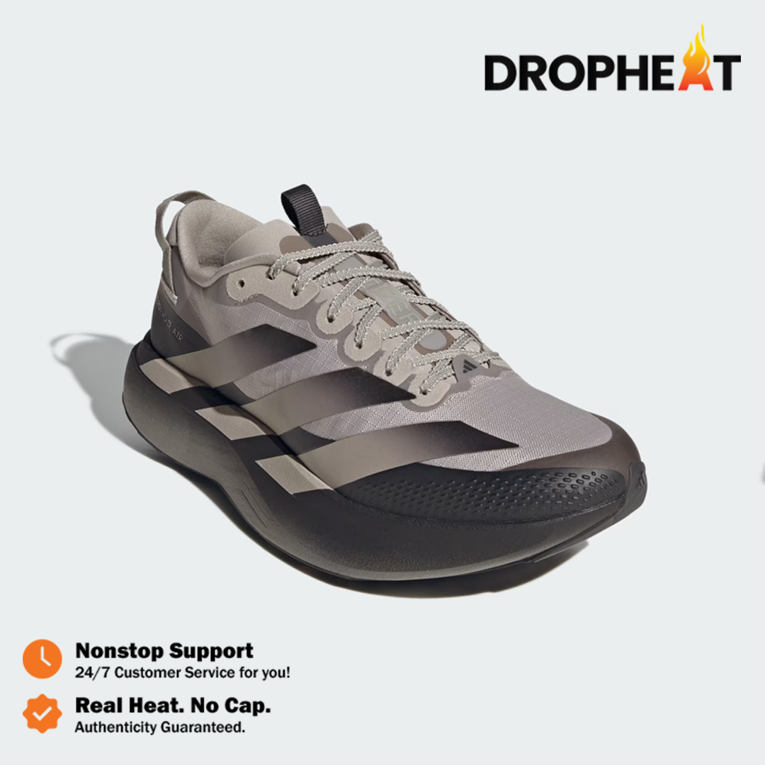 Sepatu Adidas Adizero EVO SL ATR Light Brown Silver Pebble Sneakers Authentic - Image 2